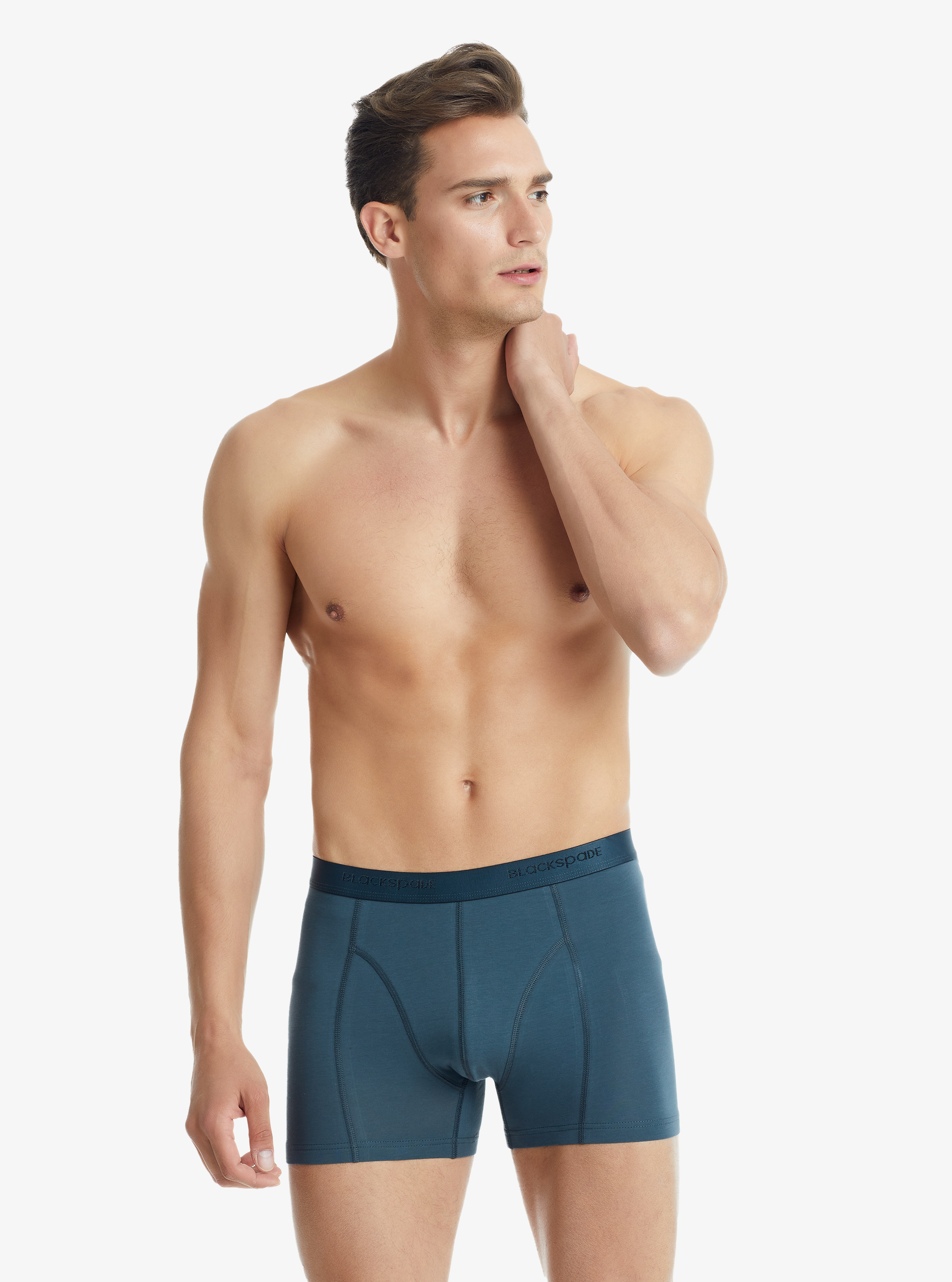 Erkek Pamuk Elastan Boxer Aura 9502 - Antrasit - Blackspade