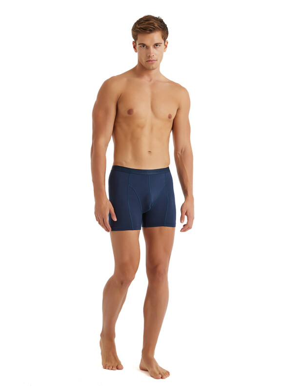 Erkek Pamuk Elastan Boxer Aura 9502 - Lacivert - 3
