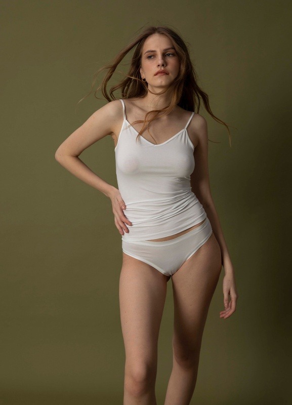 Kadın Slip Aura Satin 1400 - Beyaz - 1