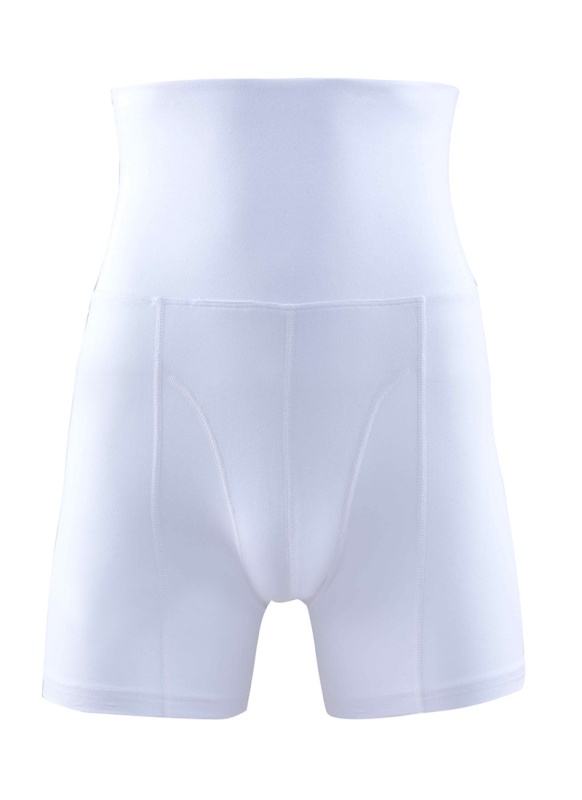 Erkek Pamuk Elastan Korse Boxer Yüksek Bel 9210 - Beyaz - 4