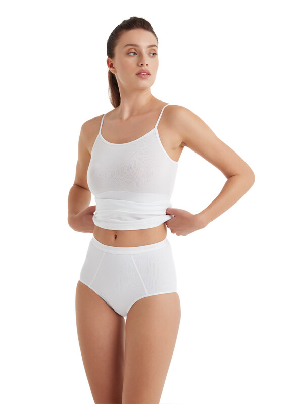 Kadın Külot Korse 1325 - Beyaz - Blackspade