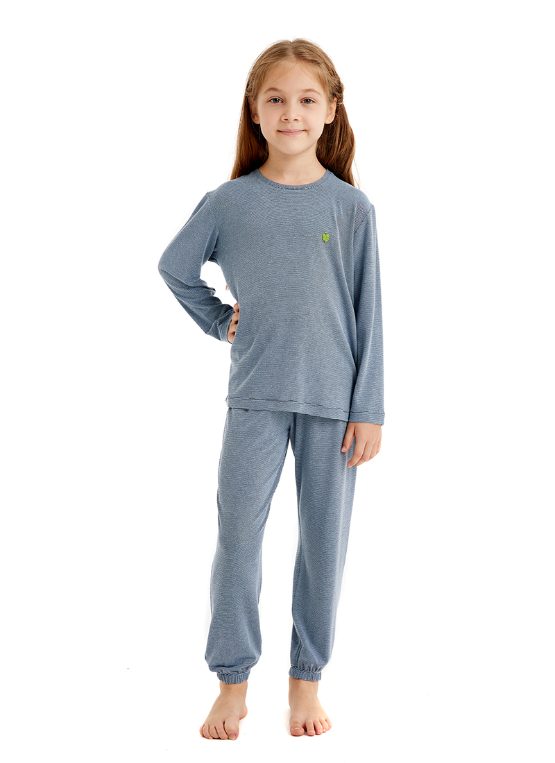 Çocuk Pijama Takımı 60514 - Mavi - Blackspade