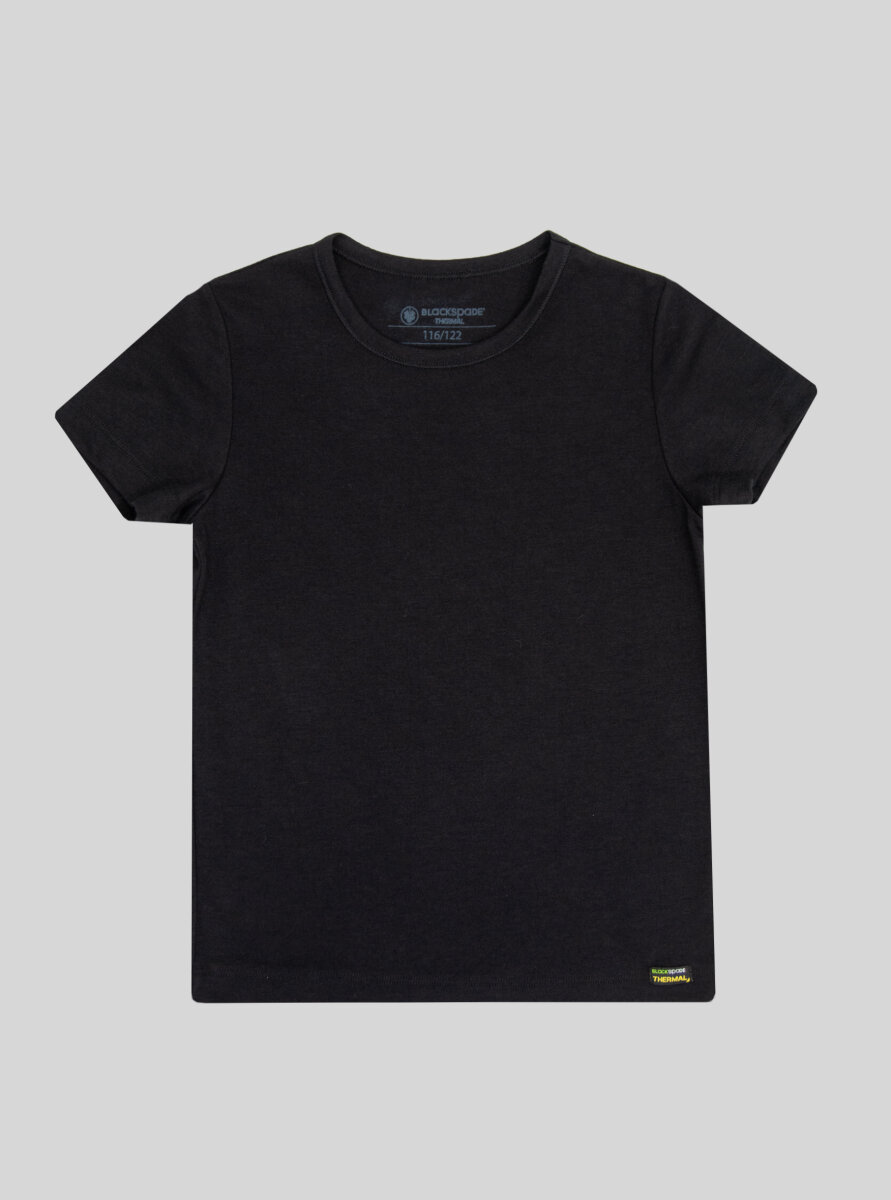 Çocuk Termal Tişört 1. Seviye 9299 - Siyah - 1