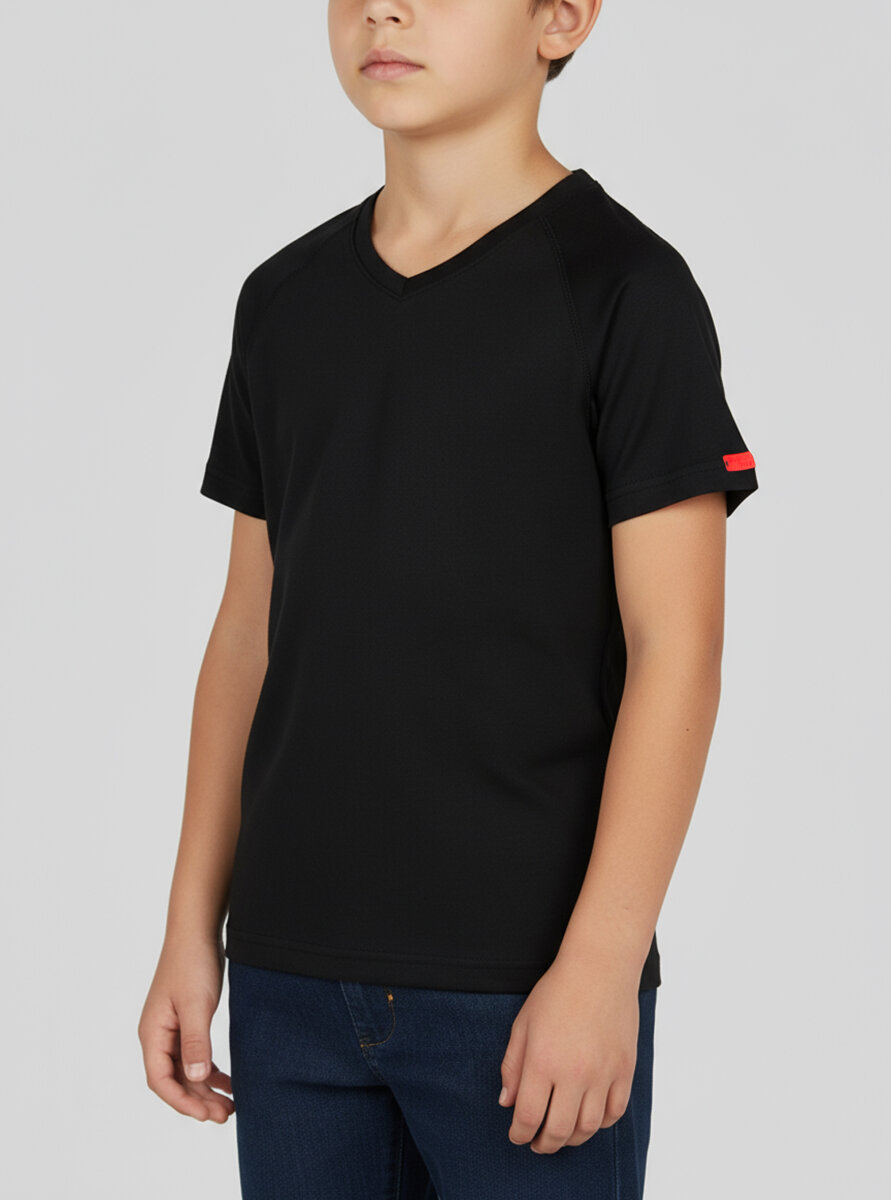 Çocuk Termal Tişört 2. Seviye 9249 - Siyah - 1