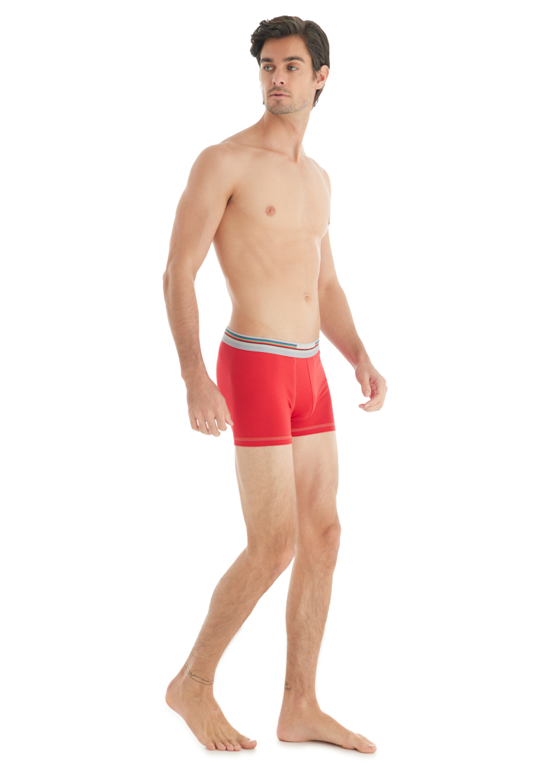 Erkek Pamuk Elastan Boxer Colours 9550 - Kırmızı - 5