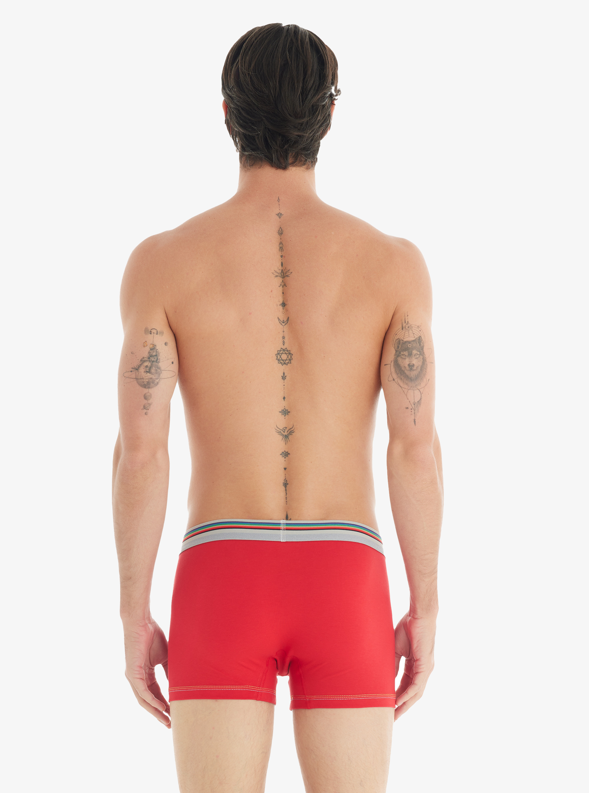 Erkek Pamuk Elastan Boxer Colours 9550 - Kırmızı - 2