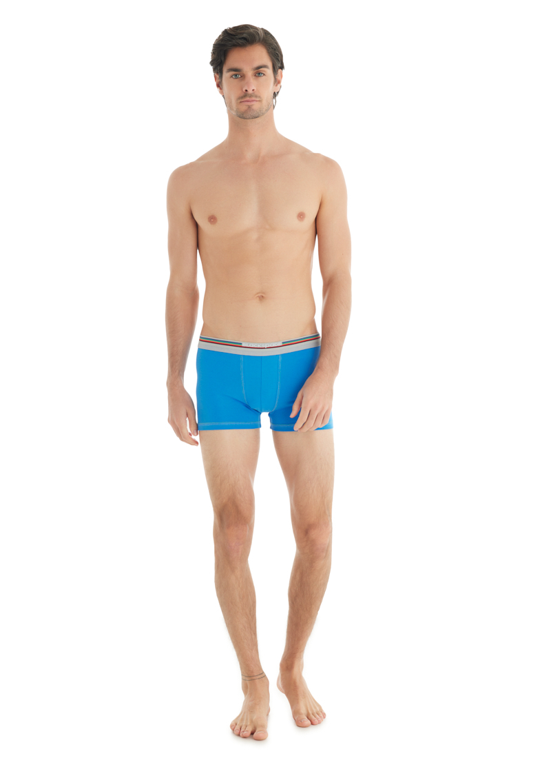 Erkek Pamuk Elastan Boxer Colours 9550 - Mavi - 4