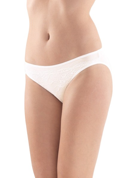 Kadın Dantelli Külot Comfort Classics 1345 - Krem - Blackspade