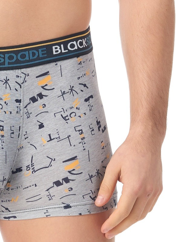 Erkek Pamuk Elastan Boxer 30800 - Gri - 2