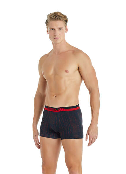Erkek Boxer 30903 - Baskılı Siyah - 1