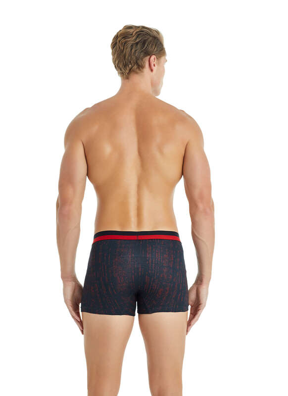 Erkek Boxer 30903 - Baskılı Siyah - 2