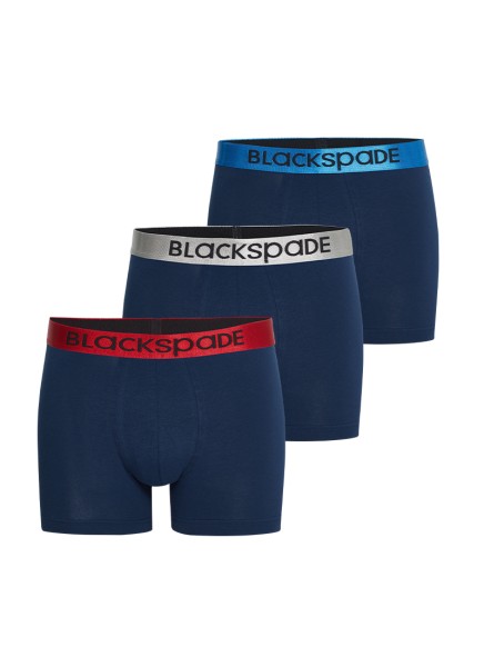 Erkek Boxer 3'lü Paket Modern Basics 9471 - Mavi - 8