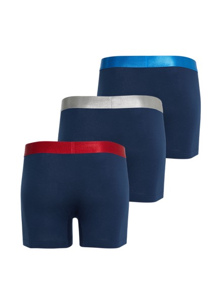 Erkek Boxer 3'lü Paket Modern Basics 9471 - Mavi - 9