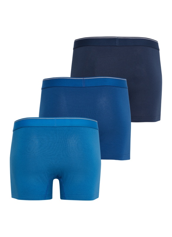 Erkek Boxer 3'lü Paket Tender Cotton 9670 - Lacivert Mavi Denim - 2