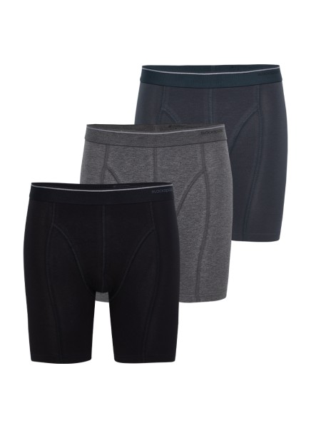 Erkek Boxer 3'lü Paket Tender Cotton 9683 - Siyah Antra Melanj Antrasit - 1