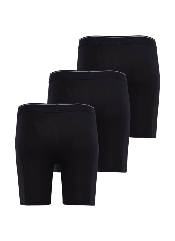 Erkek Boxer 3'lü Paket Tender Cotton 9683 - Siyah - 2