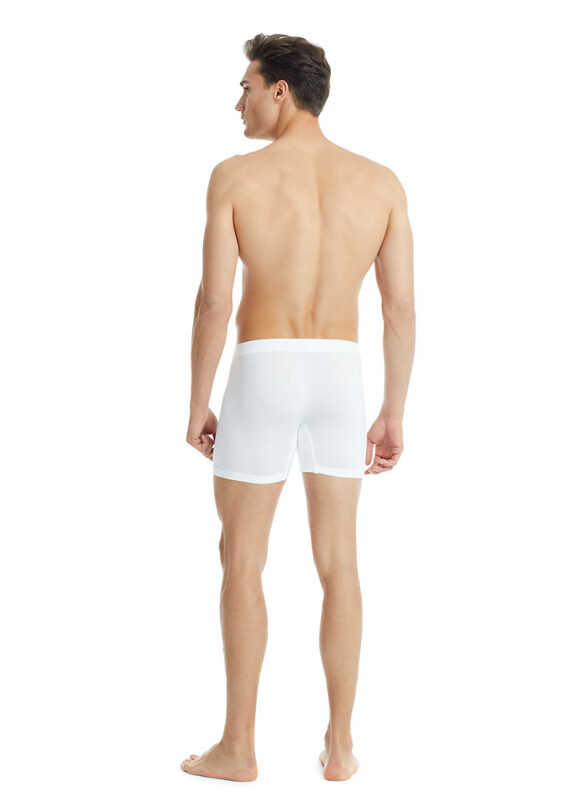 Erkek Modal Elastan Boxer Silver 9313 - Beyaz - 4