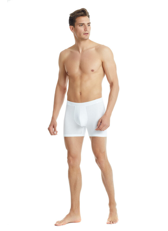 Erkek Modal Elastan Boxer Silver 9313 - Beyaz - 5