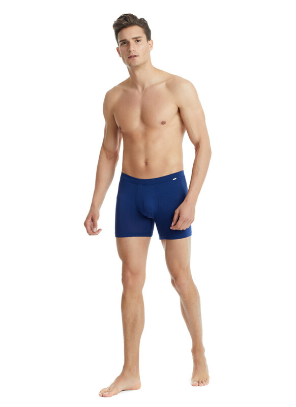 Erkek Modal Elastan Boxer Silver 9313 - Lacivert - 3