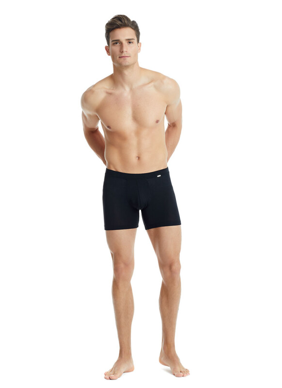 Erkek Modal Elastan Boxer Silver 9313 - Siyah - 5