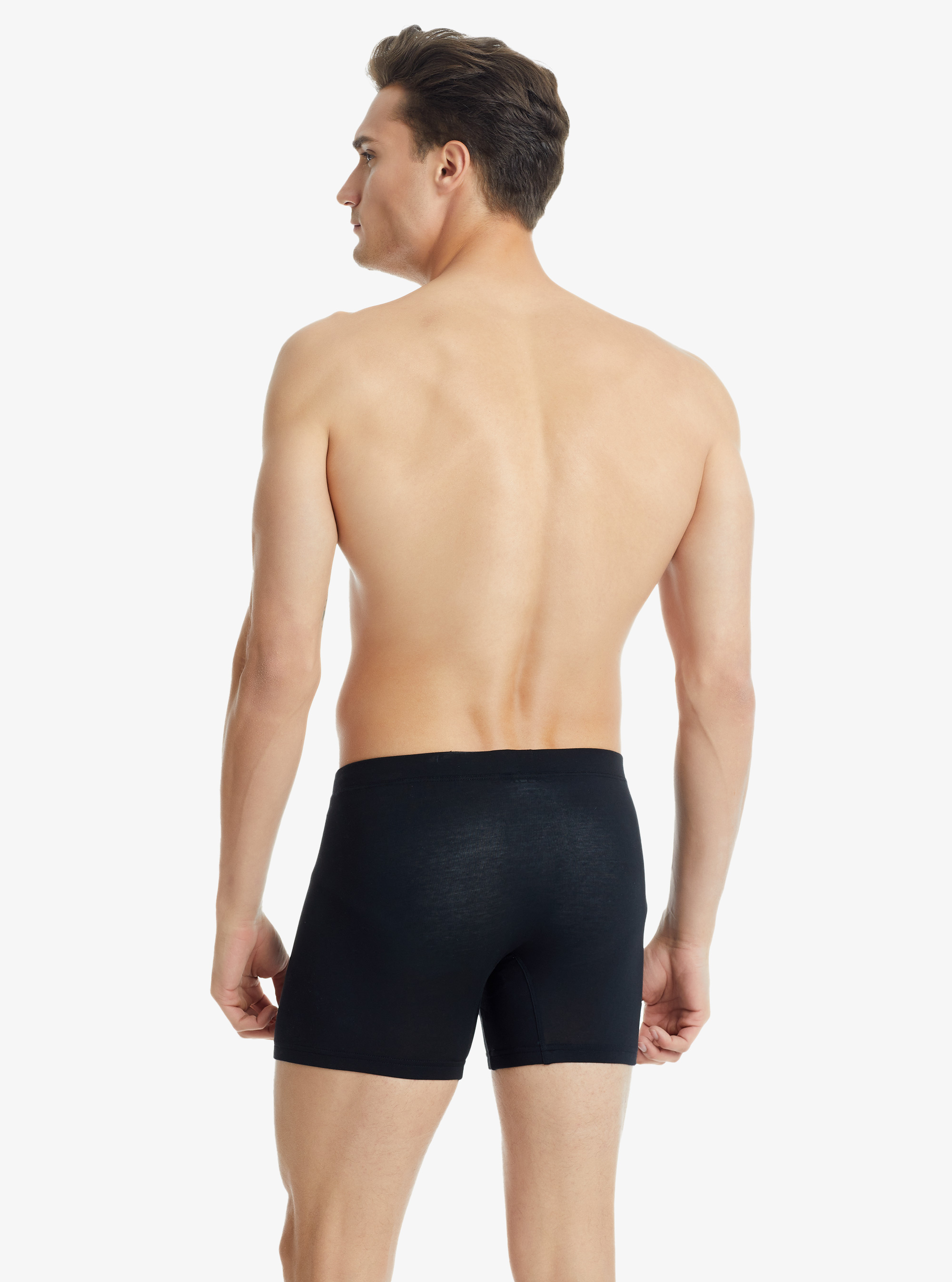 Erkek Modal Elastan Boxer Silver 9313 - Siyah - 2