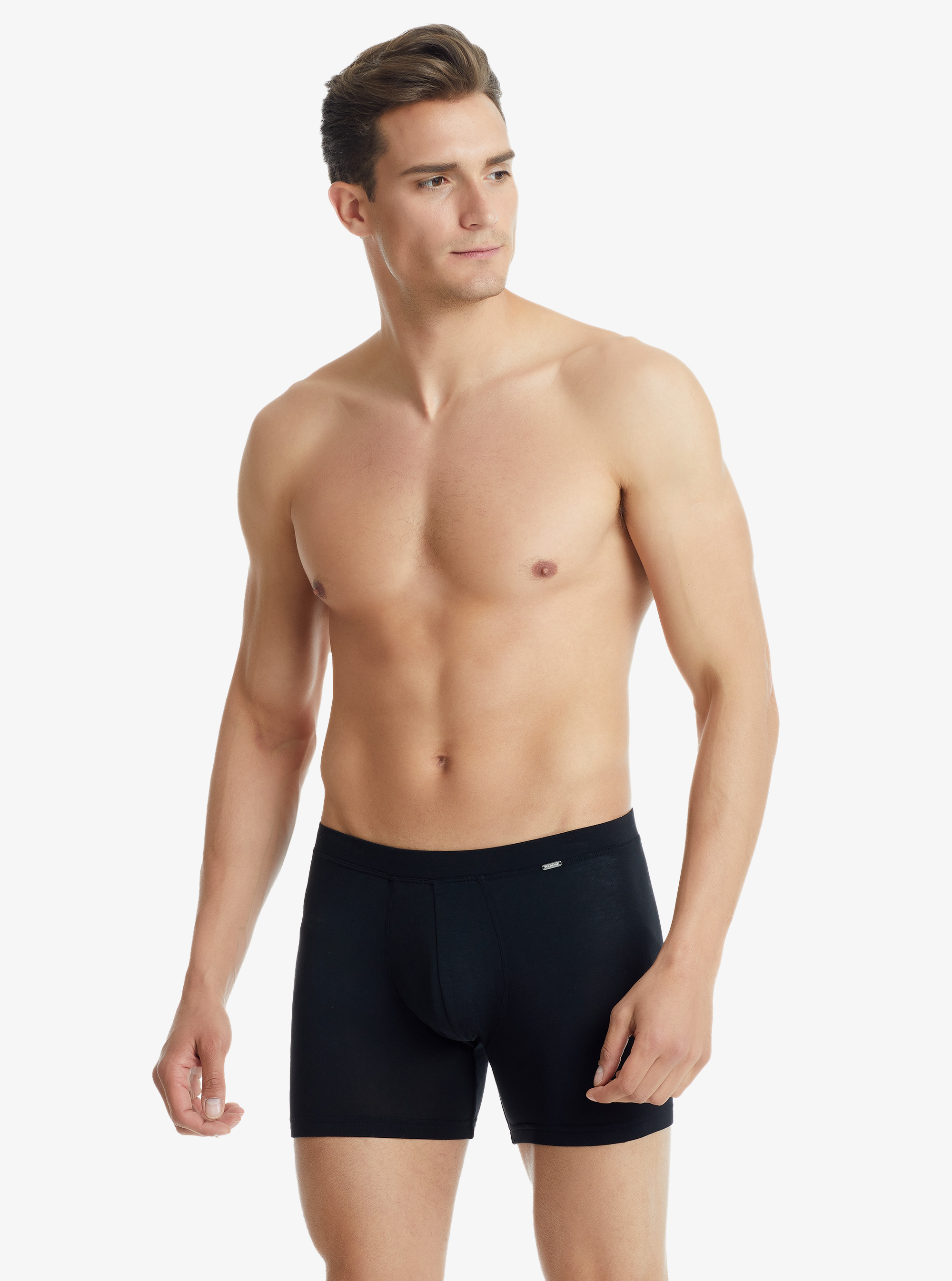 Erkek Modal Elastan Boxer Silver 9313 - Siyah - 3