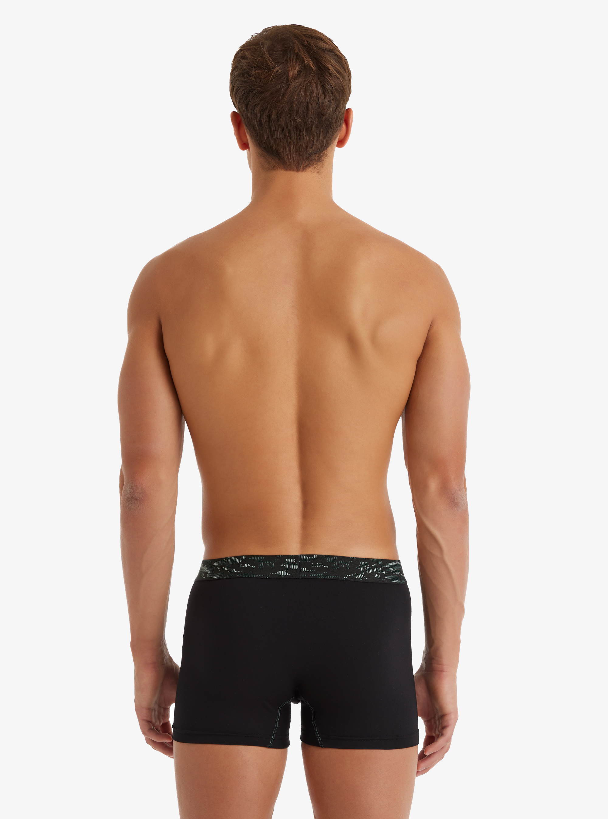 Erkek Pamuk Elastan Boxer 9555 - Siyah - Blackspade (1)