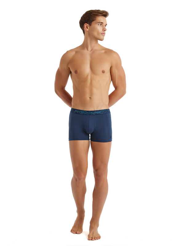 Erkek Pamuk Elastan Boxer 9556 - Lacivert - 5