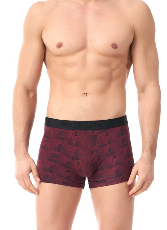 Erkek Pamuk Elastan Boxer 30802 - Bordo - 1