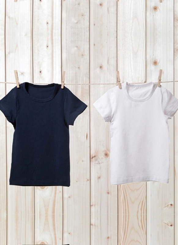 Erkek Çocuk Atlet 2'li Paket 9397 - Beyaz Lacivert - 1