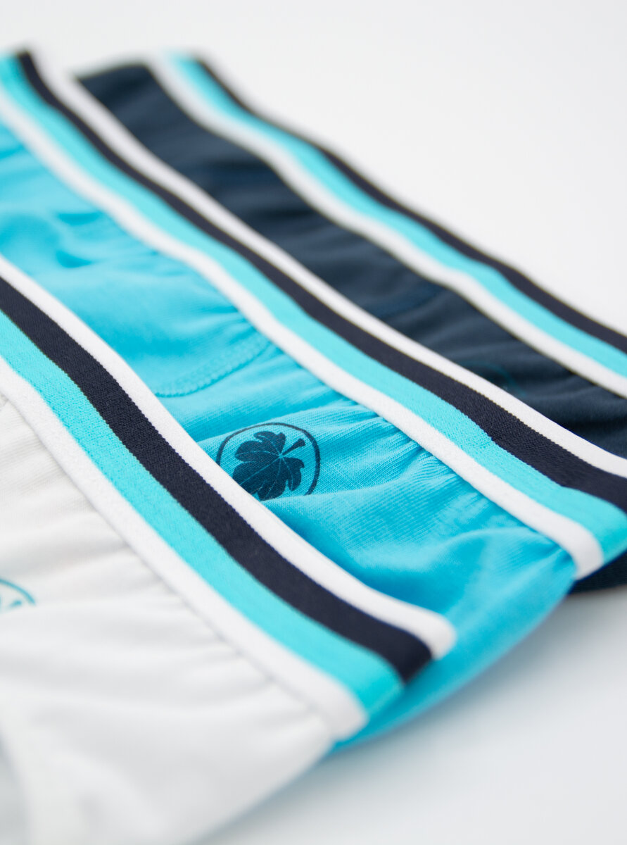 Erkek Çocuk Külot 3'lü Paket 9394 - Lacivert Aqua Beyaz - 2