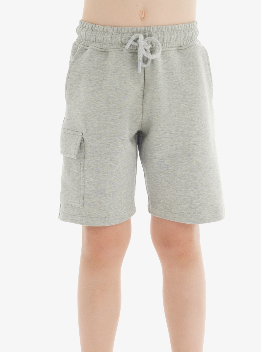Erkek Çocuk Şort 40748 - Gri Melanj - 1