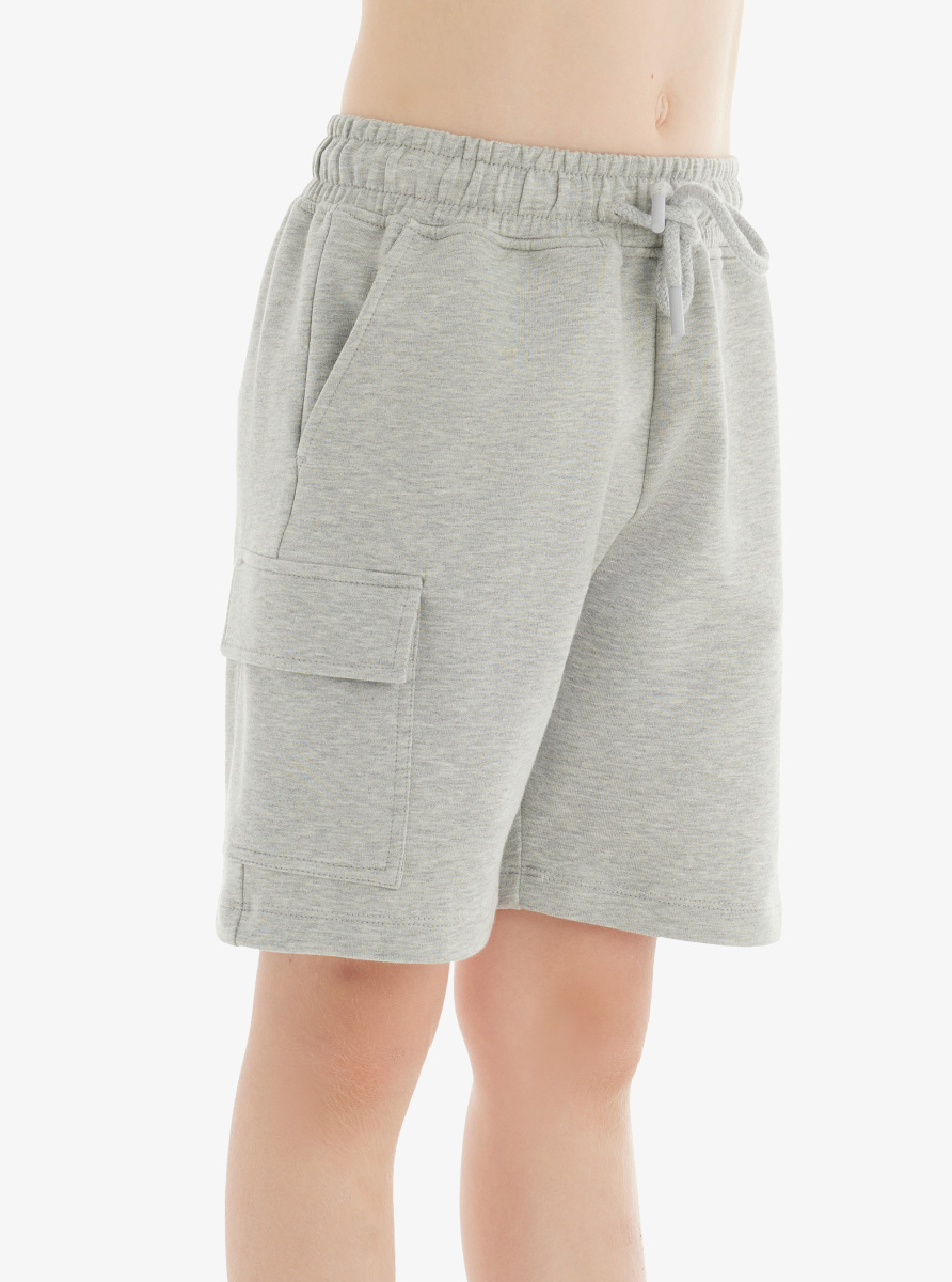 Erkek Çocuk Şort 40748 - Gri Melanj - 3