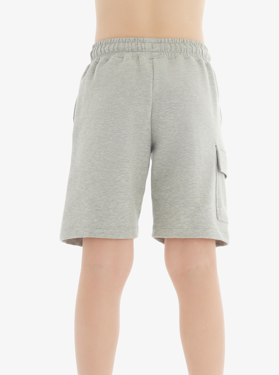 Erkek Çocuk Şort 40748 - Gri Melanj - 2