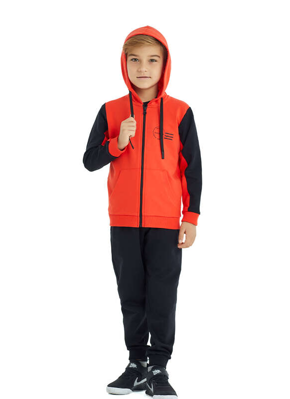 Erkek Sweatshirt 30943 - Turuncu - 1