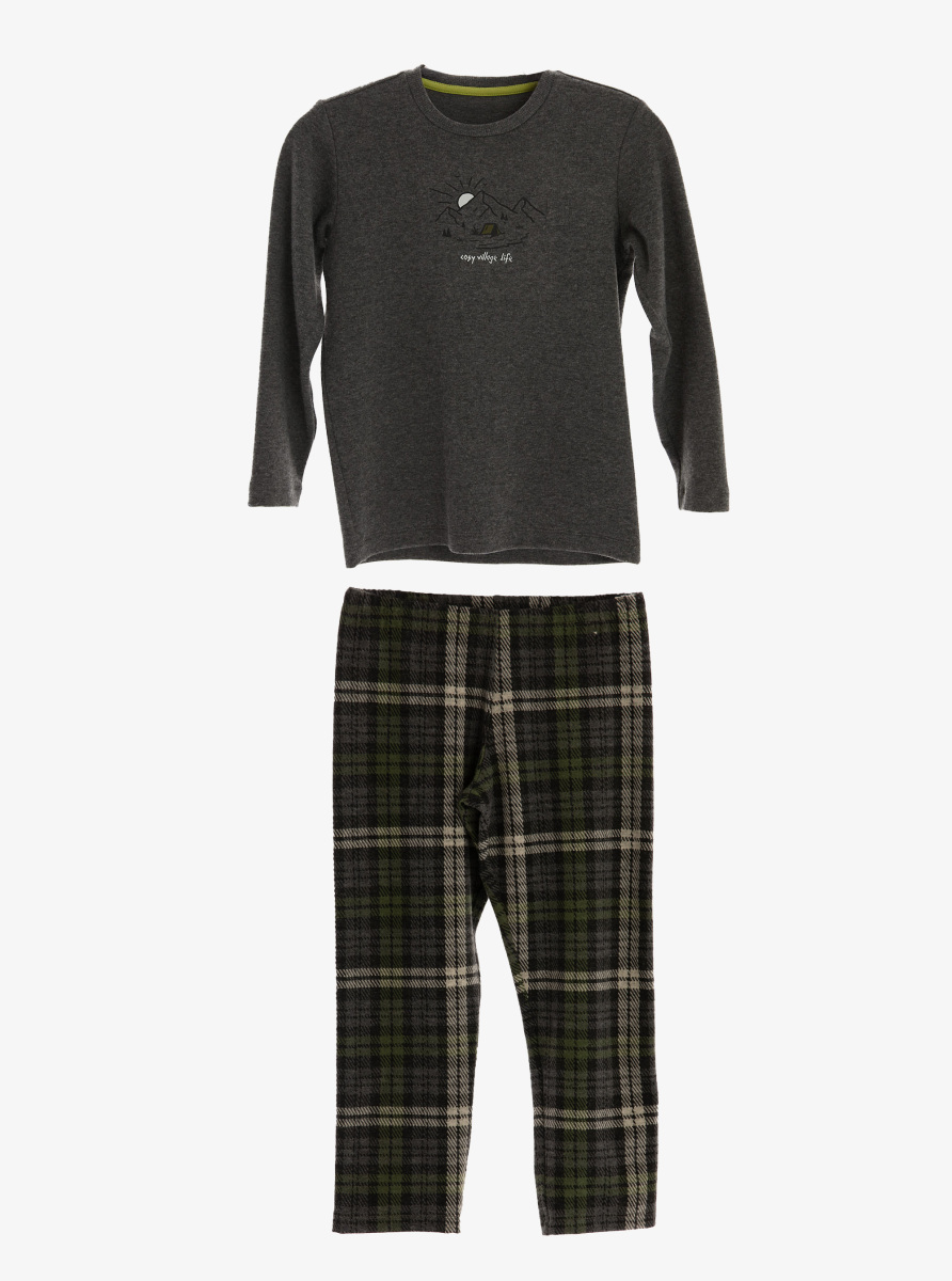 Erkek Çocuk Termal Pijama Takımı 40847 - Antrasit - 2