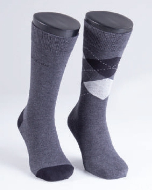 Erkek Çorap 2'li Paket 9909 - Antramelanj - 1