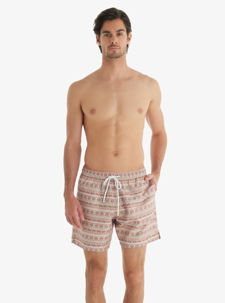 Erkek Deniz Şortu 10760 - Desenli - Blackspade