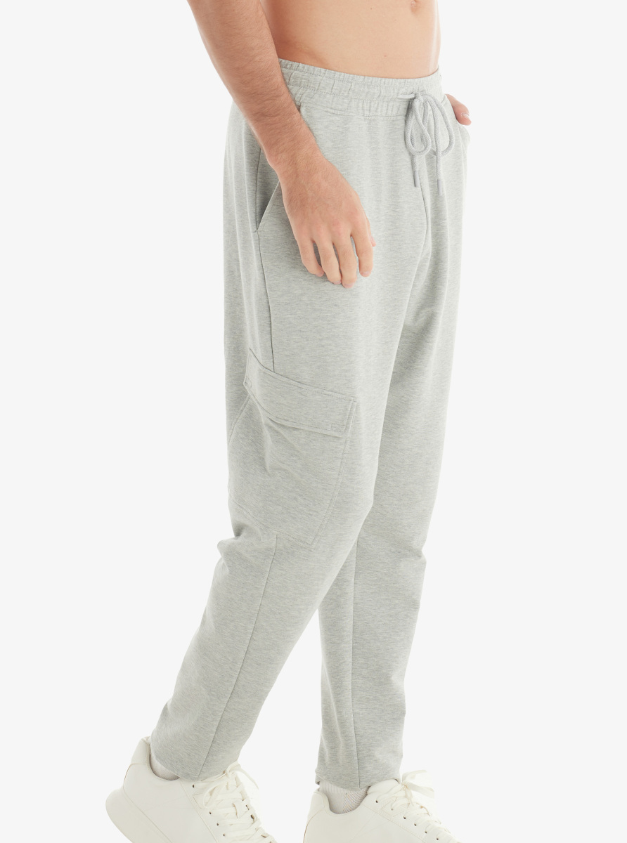 Erkek Eşofman Altı 40735 - Gri Melanj - Blackspade