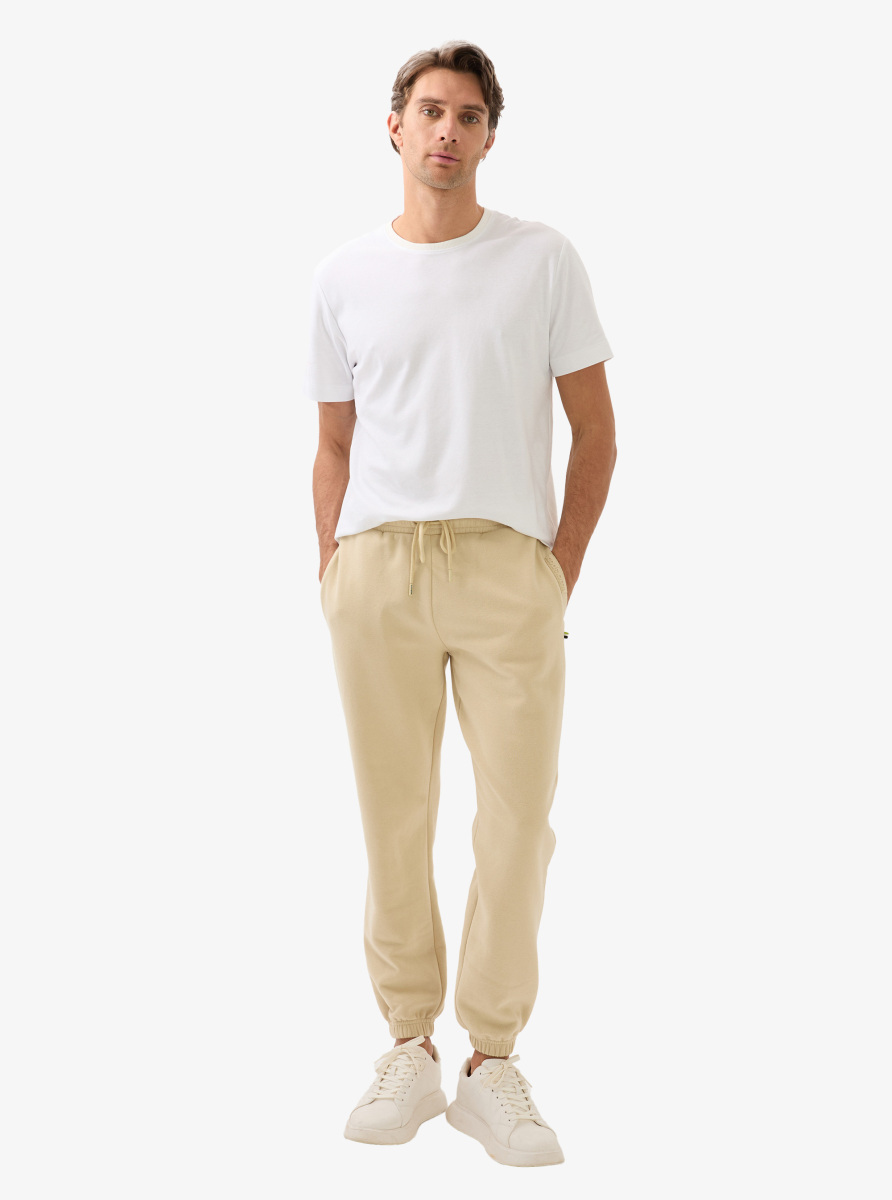 Erkek Eşofman Altı 40840 - Krem - Blackspade