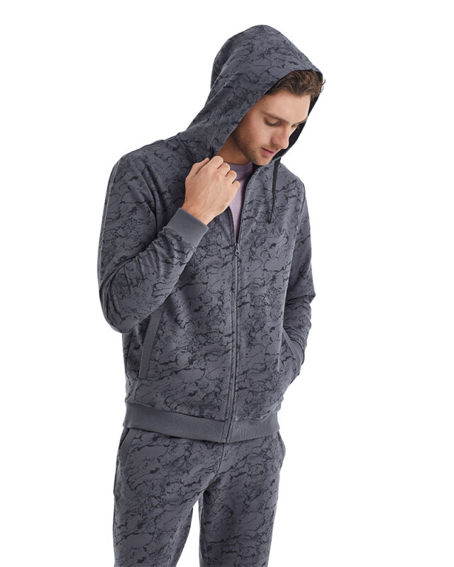 Erkek Eşofman Üstü 40074 - Desenli - 2