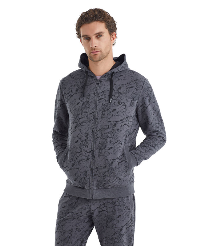 Erkek Eşofman Üstü 40074 - Desenli - 3