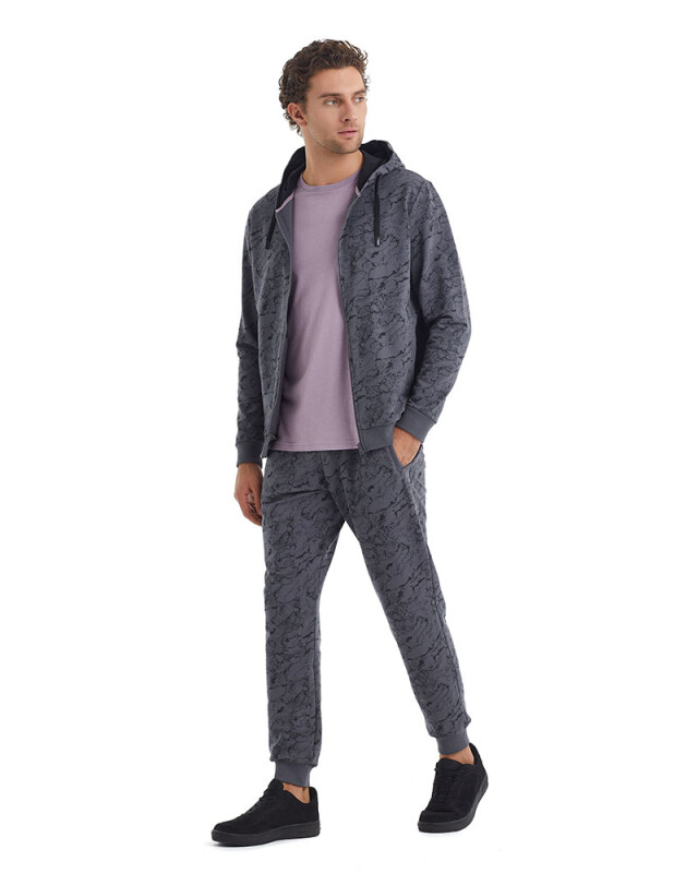 Erkek Eşofman Üstü 40074 - Desenli - 4