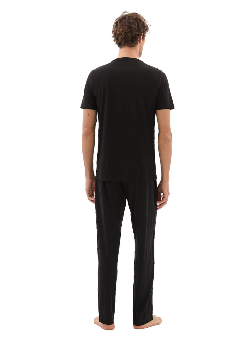 Erkek Fanila 2'li Paket Loose Fit 9638 - Siyah - 2