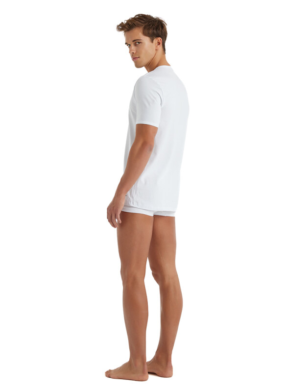 Erkek Fanila V Yaka Tender Cotton 9239 - Beyaz - 3