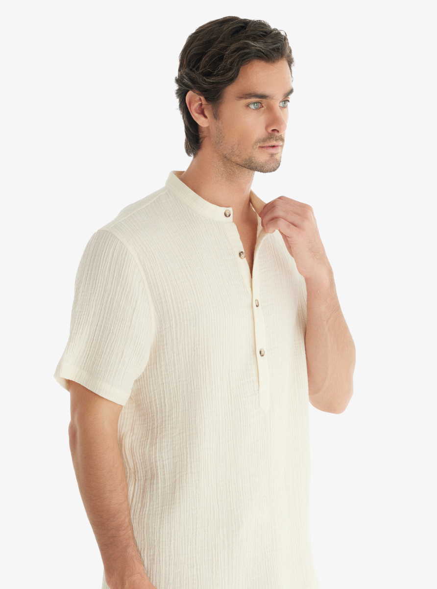 Erkek Gömlek 10769 - Krem - 3