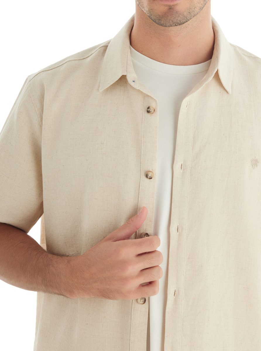 Erkek Gömlek 40738 - Krem - 3