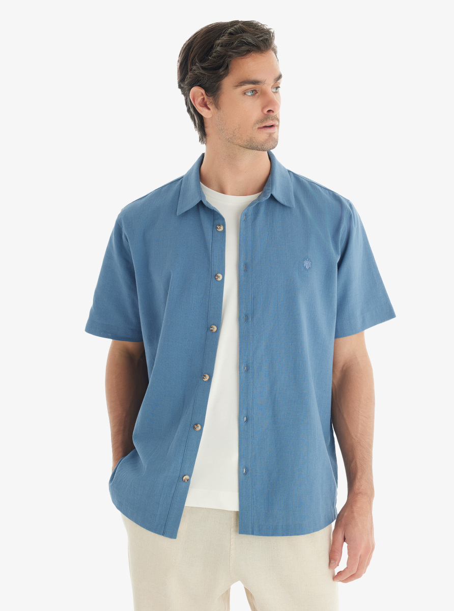 Erkek Gömlek 40738 - Mavi - 2