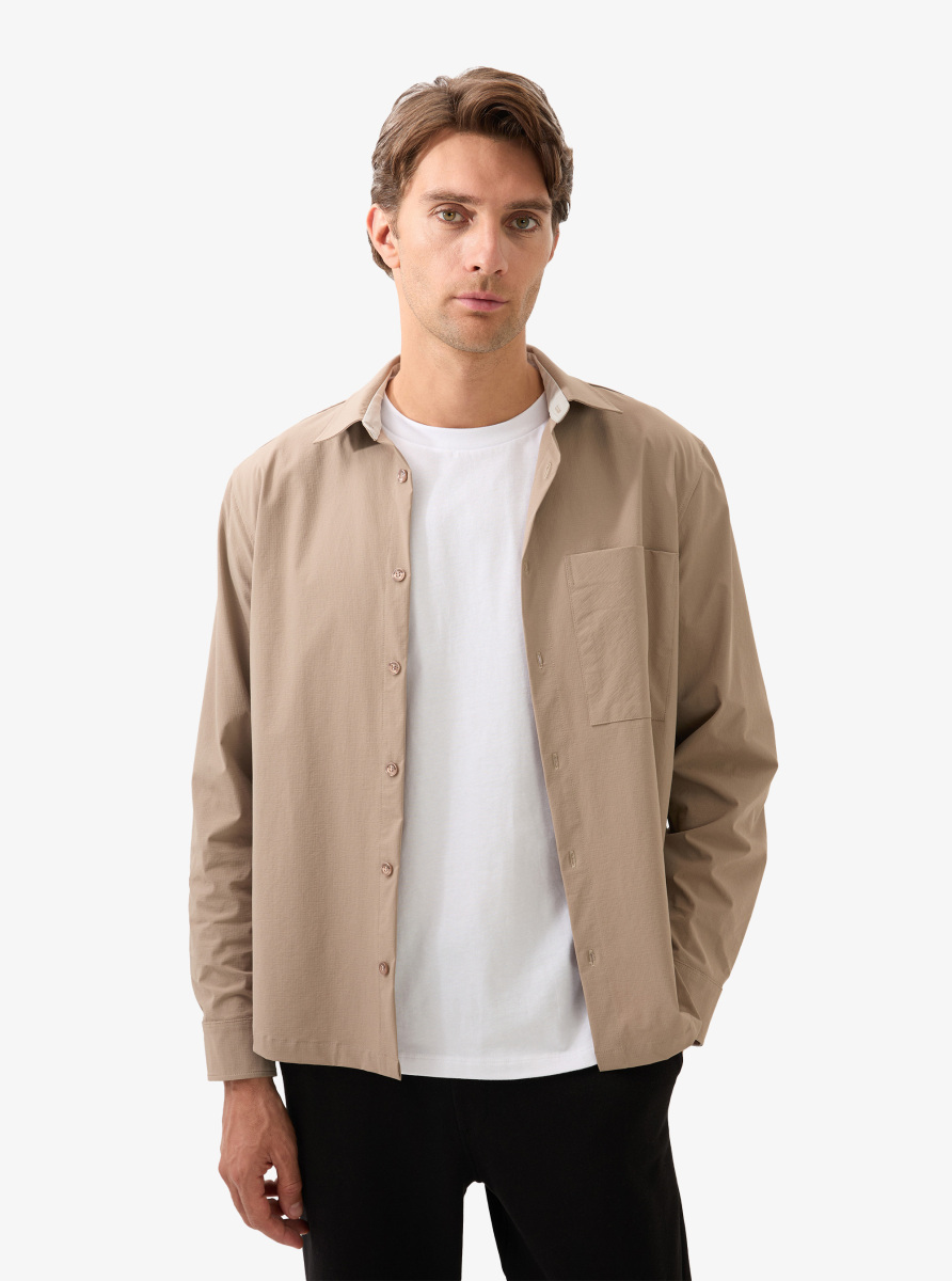 Erkek Gömlek 40842 - Kahverengi - Blackspade