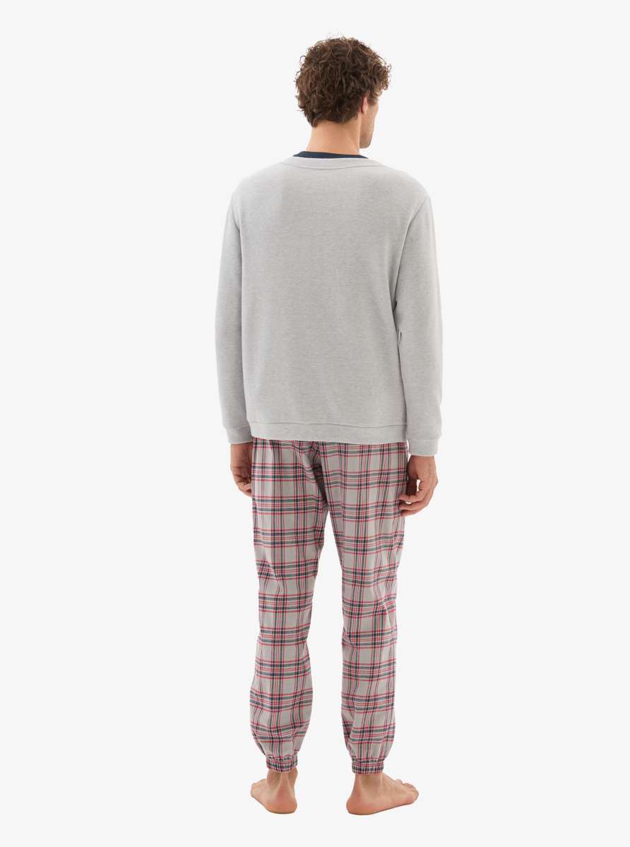 Erkek Hırka 40794 - Gri Melanj - 5